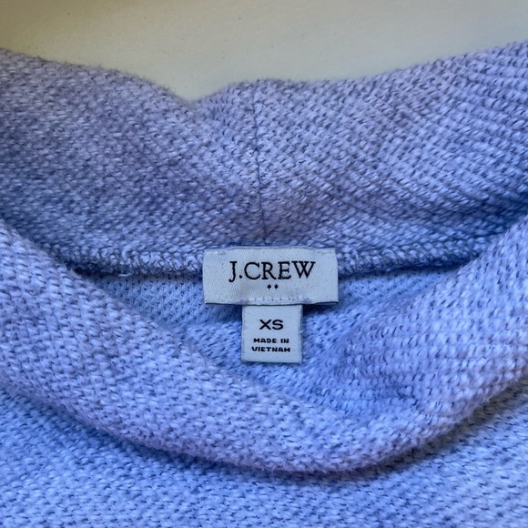 J. Crew Factory Light Gray Tweed Cowl Neck Sweater Xsmall Women’s - Picture 9 of 11